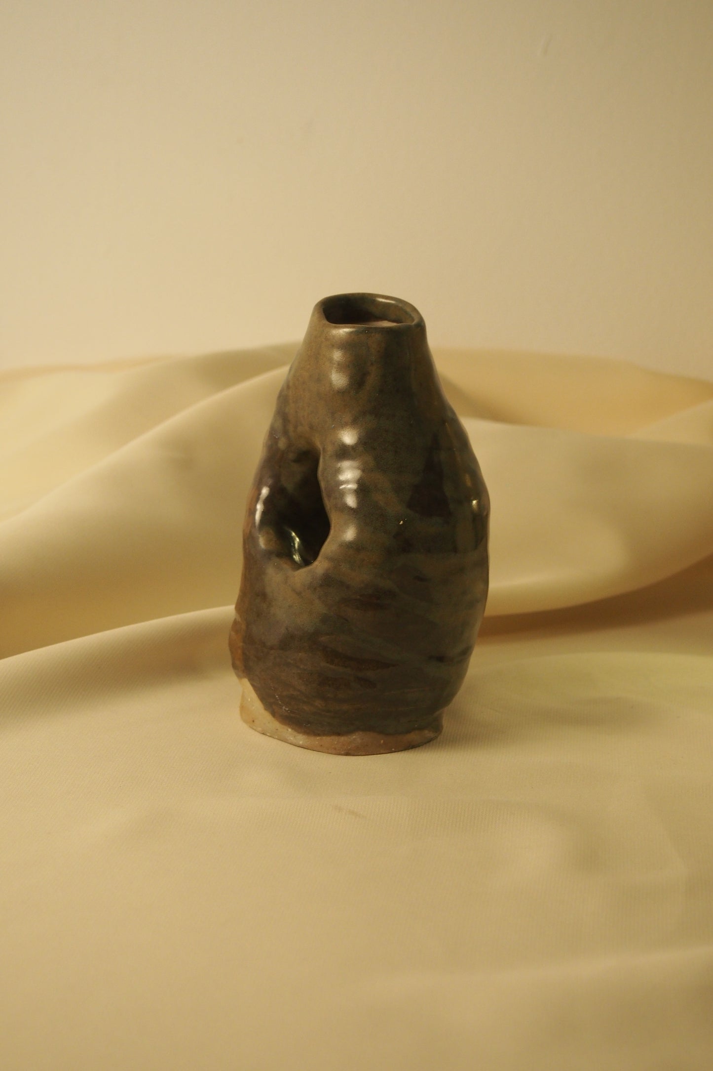 Hollow Green Vase