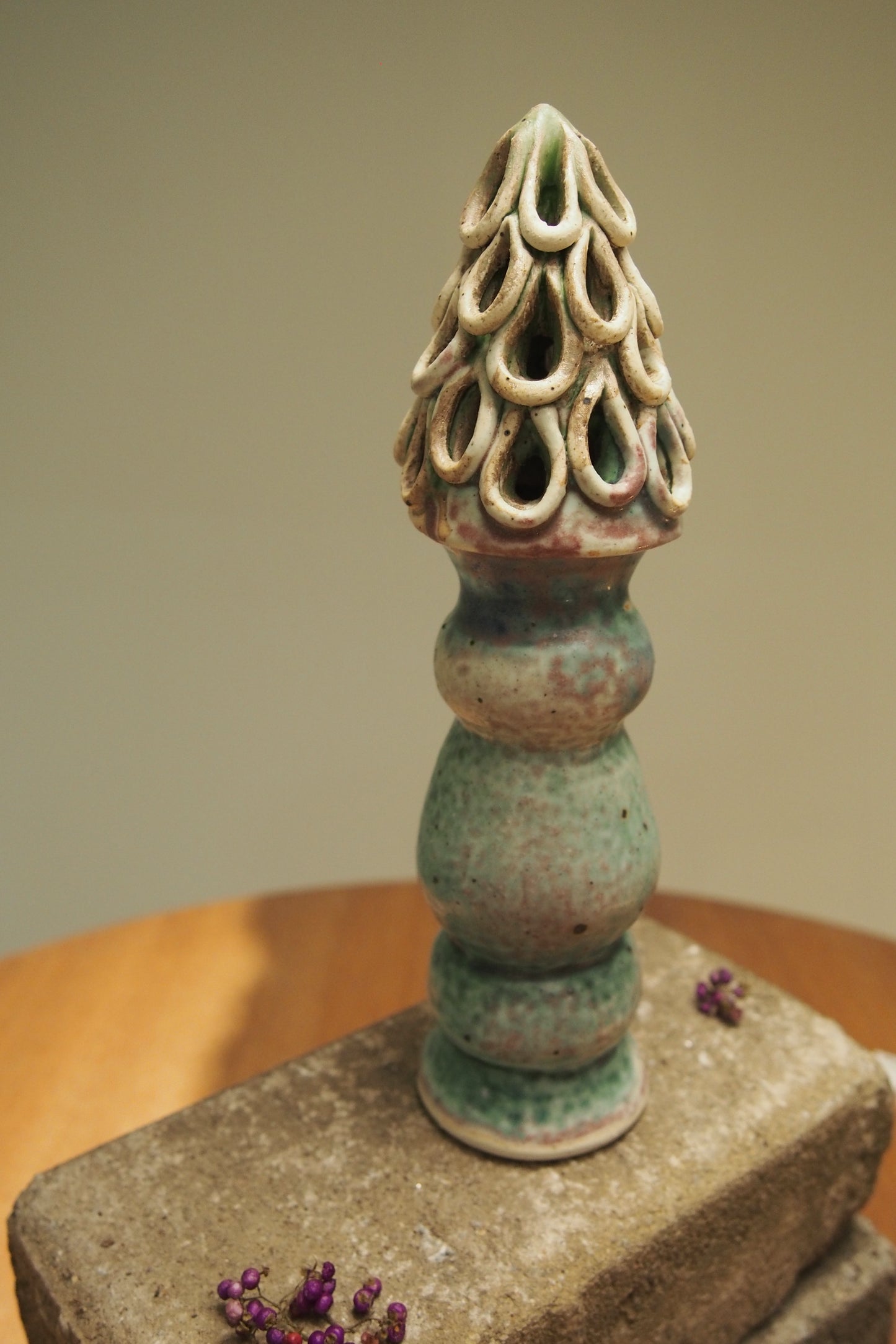 Mermaid pillar ceramic Christmas tree
