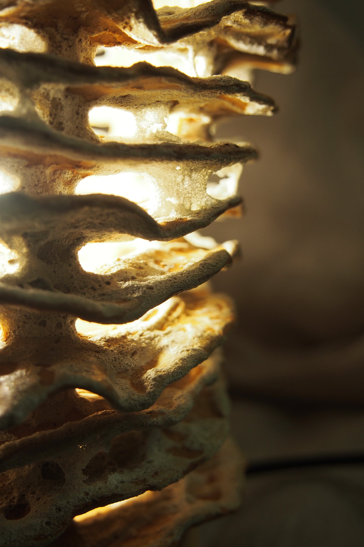 Echo I, ceramic lamp sculpture