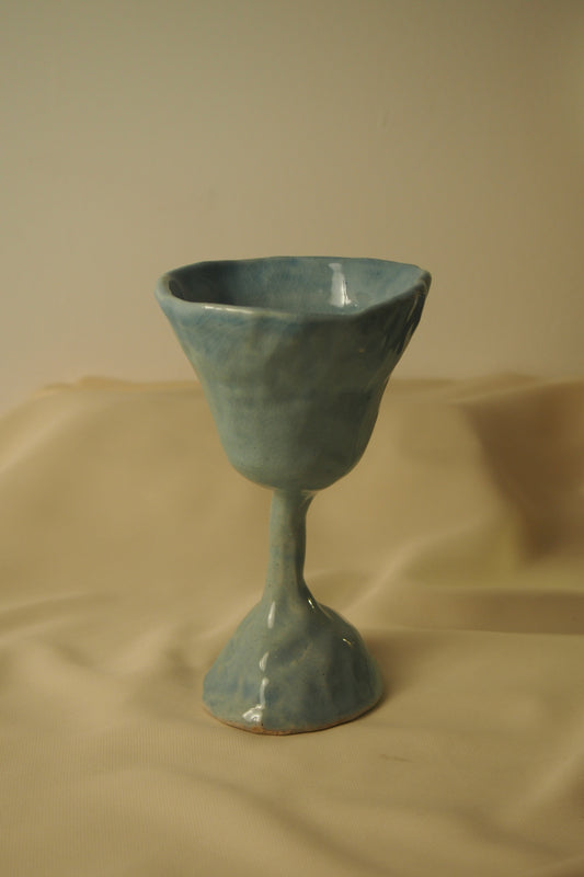 Lily I,  Ceramic Wine Glass