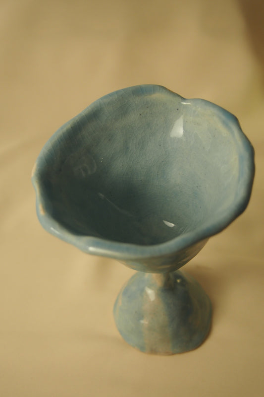 Lily III,  Ceramic Wine Glass