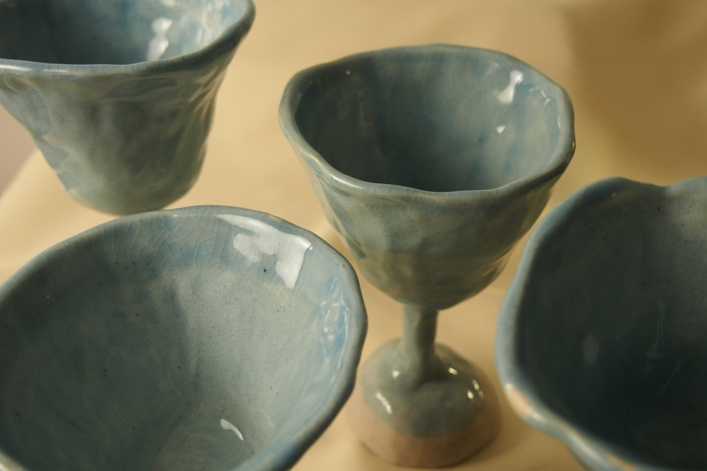 Lily IV,  Ceramic Wine Glass
