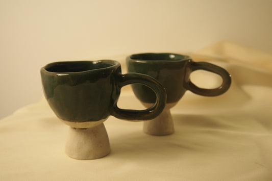 Footed Ceramic Cup II, III