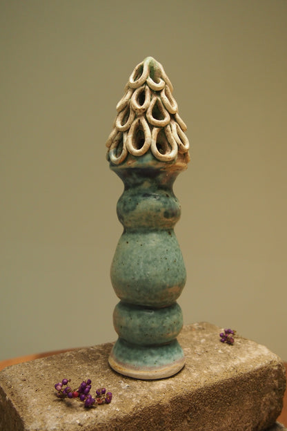 Mermaid pillar ceramic Christmas tree