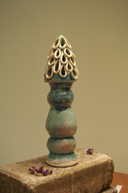 Mermaid pillar ceramic Christmas tree