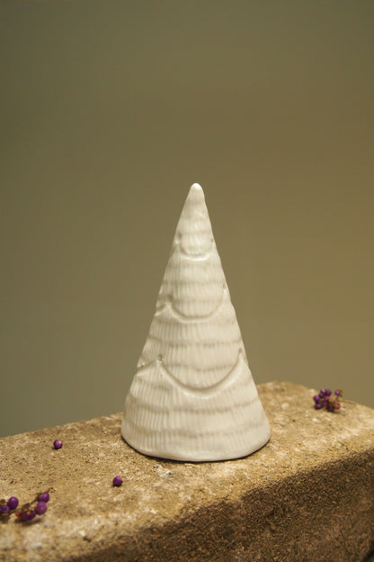 Pure: Carved porcelain Christmas tree