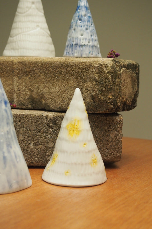 Stars: Carved porcelain Christmas tree