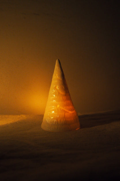 Pure: Carved porcelain Christmas tree